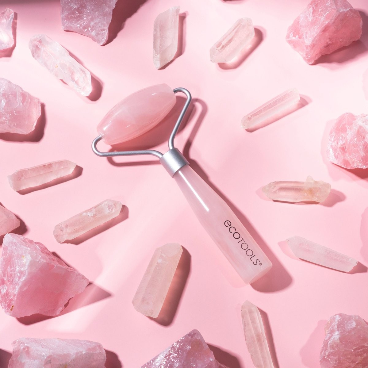 Rose Quartz Facial Roller detail 3